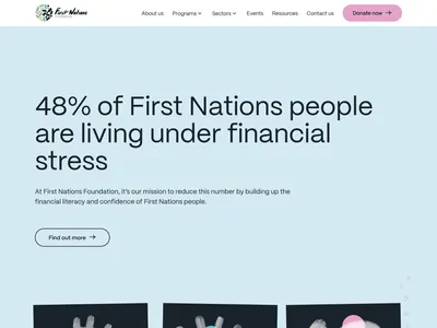 First Nations Foundation programs section