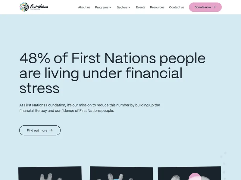 First Nations Foundation programs section