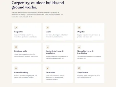 A&P Construction services section
