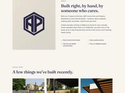 A&P Construction about section