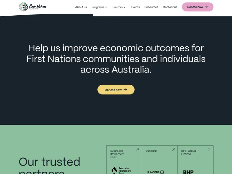 First Nations Foundation trusted partners