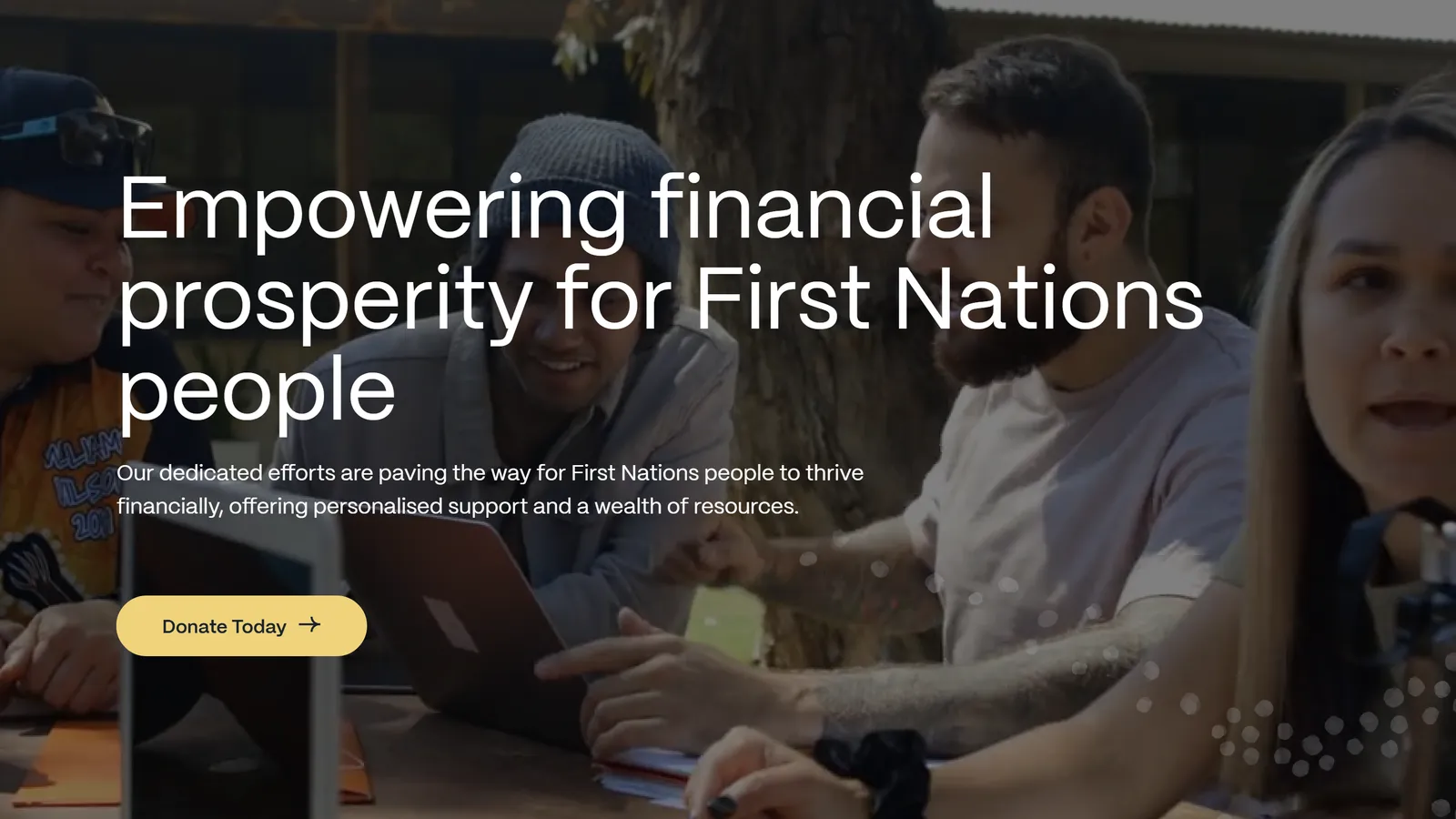 First Nations Foundation website homepage